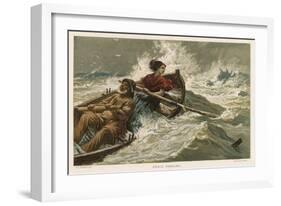 Grace Horsley Darling Daughter of Lighthouse-Keeper on the Farne Islands-Charles Joseph Staniland-Framed Art Print