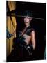 Grace Jones, Wearing Unusual Hat-John Paschal-Mounted Premium Photographic Print