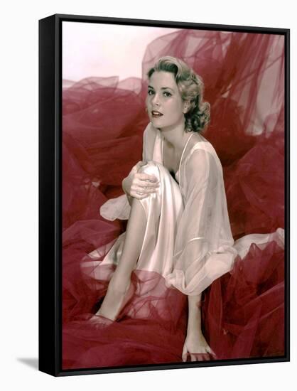 Grace Kelly (1929- 1982) promo photo for film Rear window, 1954 (photo)-null-Framed Stretched Canvas