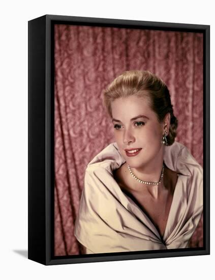 Grace Kelly, 1955 (photo)-null-Framed Stretched Canvas