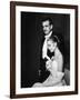 Grace Kelly and Prince Rainier III Attending a Banquet After Announcing Their Engagement-Ralph Morse-Framed Premium Photographic Print