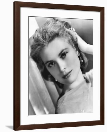 Grace Kelly (b/w photo)-null-Framed Photo