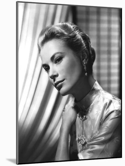 Grace Kelly (b/w photo)-null-Mounted Photo