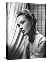 Grace Kelly (b/w photo)-null-Stretched Canvas