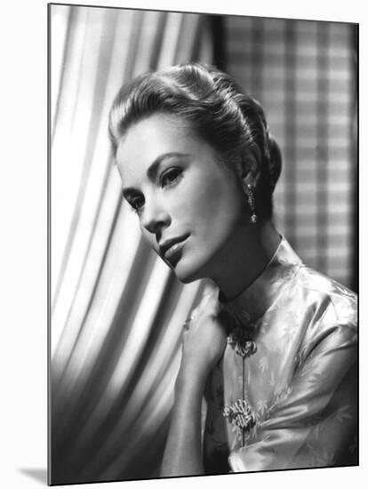 Grace Kelly (b/w photo)-null-Mounted Photo