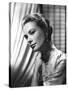 Grace Kelly (b/w photo)-null-Stretched Canvas