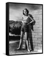 Grace Kelly (b/w photo)-null-Framed Stretched Canvas