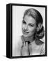 Grace Kelly (b/w photo)-null-Framed Stretched Canvas