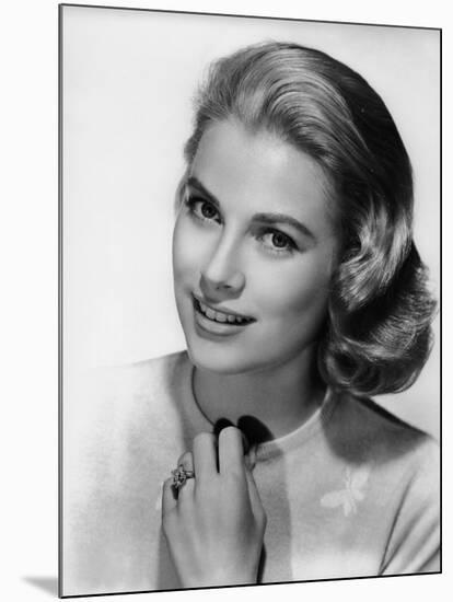 Grace Kelly (b/w photo)-null-Mounted Photo