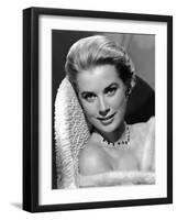 Grace Kelly (b/w photo)-null-Framed Photo