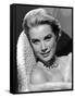 Grace Kelly (b/w photo)-null-Framed Stretched Canvas