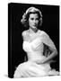 Grace Kelly (b/w photo)-null-Stretched Canvas