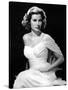 Grace Kelly (b/w photo)-null-Stretched Canvas