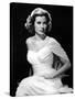 Grace Kelly (b/w photo)-null-Stretched Canvas