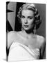 Grace Kelly (b/w photo)-null-Stretched Canvas