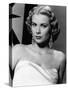 Grace Kelly (b/w photo)-null-Stretched Canvas