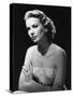 Grace Kelly (b/w photo)-null-Stretched Canvas