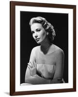 Grace Kelly (b/w photo)-null-Framed Photo