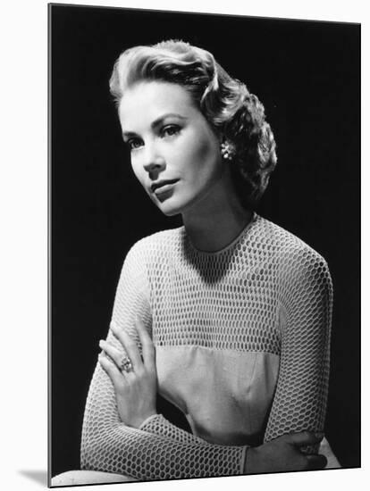 Grace Kelly (b/w photo)-null-Mounted Photo