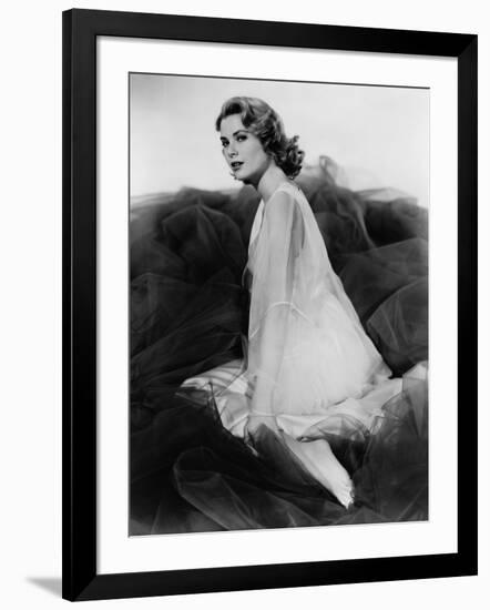 Grace Kelly (b/w photo)-null-Framed Photo