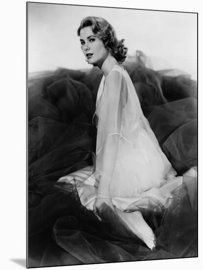 Grace Kelly (b/w photo)-null-Mounted Photo