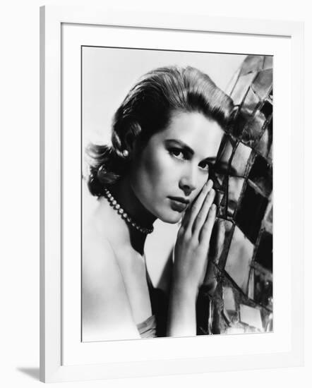 Grace Kelly (b/w photo)-null-Framed Photo