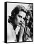 Grace Kelly (b/w photo)-null-Framed Stretched Canvas