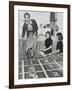 Grace Kelly by Playing Shuffleboard on the Deck of the Uss Constitution, April 10, 1956-null-Framed Photo