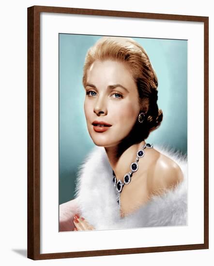 Grace Kelly, ca. 1955-null-Framed Photo