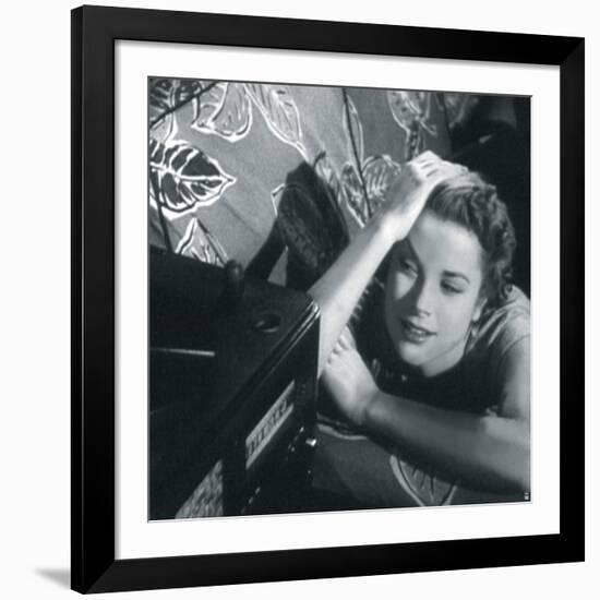 Grace Kelly II-British Pathe-Framed Giclee Print