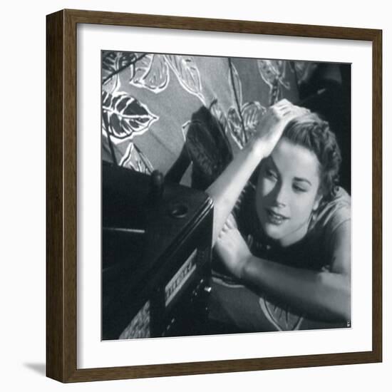 Grace Kelly II-British Pathe-Framed Giclee Print