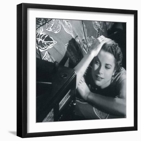 Grace Kelly II-British Pathe-Framed Giclee Print