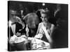 Grace Kelly Sitting at Romanoff's-George Silk-Stretched Canvas