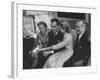 Grace Kelly with Her Fiance Prince Rainier During Announcement of the Engagement at Home-Howard Sochurek-Framed Premium Photographic Print