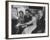 Grace Kelly with Her Fiance Prince Rainier During Announcement of the Engagement at Home-Howard Sochurek-Framed Premium Photographic Print