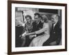 Grace Kelly with Her Fiance Prince Rainier During Announcement of the Engagement at Home-Howard Sochurek-Framed Premium Photographic Print