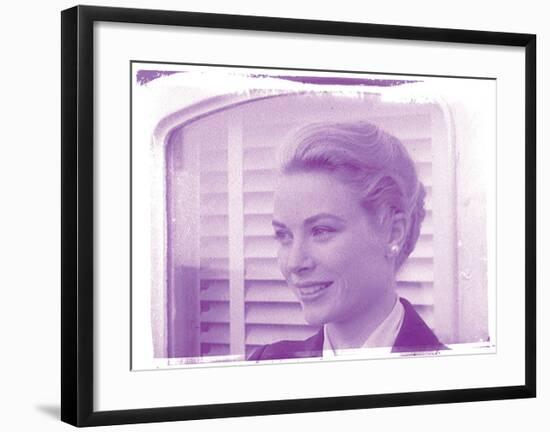 Grace Kelly X In Colour-British Pathe-Framed Giclee Print