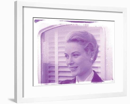 Grace Kelly X In Colour-British Pathe-Framed Giclee Print