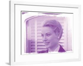 Grace Kelly X In Colour-British Pathe-Framed Giclee Print