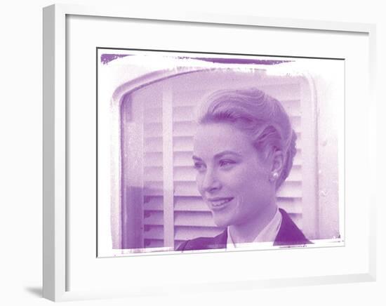 Grace Kelly X In Colour-British Pathe-Framed Giclee Print