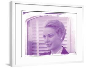 Grace Kelly X In Colour-British Pathe-Framed Giclee Print