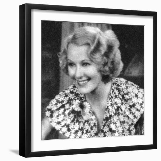 Grace Moore, American Operatic Soprano and Broadway and Film Actress, 1934-1935-null-Framed Giclee Print