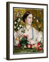 Grace Rose, 1866 (Oil on Panel)-Anthony Frederick Augustus Sandys-Framed Giclee Print