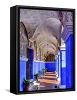 Graceful Archways of Monasterio Santa Catalina in the White City of Arequipa, Peru-Jerry Ginsberg-Framed Stretched Canvas