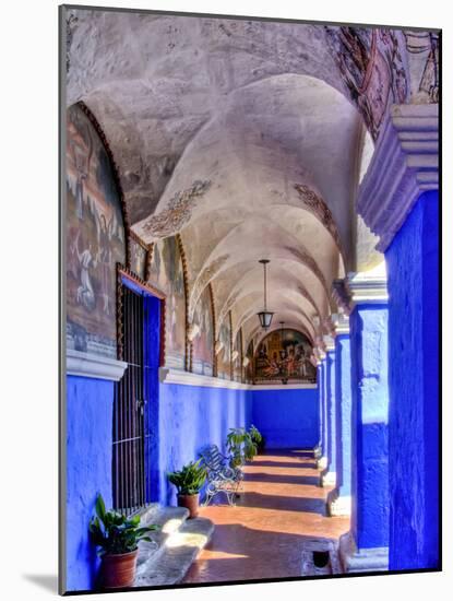 Graceful Archways of Monasterio Santa Catalina in the White City of Arequipa, Peru-Jerry Ginsberg-Mounted Photographic Print