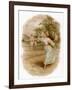 Graceful Backhand in a Victorian Garden-Ellen H. Clapsaddle-Framed Art Print