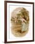 Graceful Backhand in a Victorian Garden-Ellen H. Clapsaddle-Framed Art Print