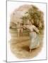 Graceful Backhand in a Victorian Garden-Ellen H. Clapsaddle-Mounted Art Print