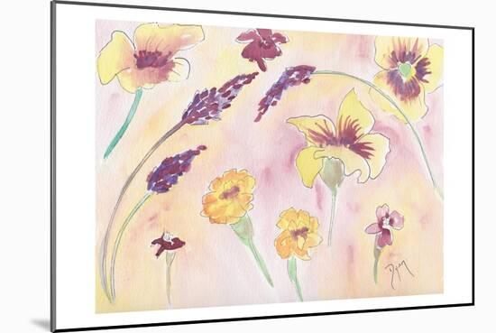 Graceful Blossoms-Beverly Dyer-Mounted Art Print