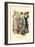 Graceful Evening and Dinner Gowns-null-Framed Art Print